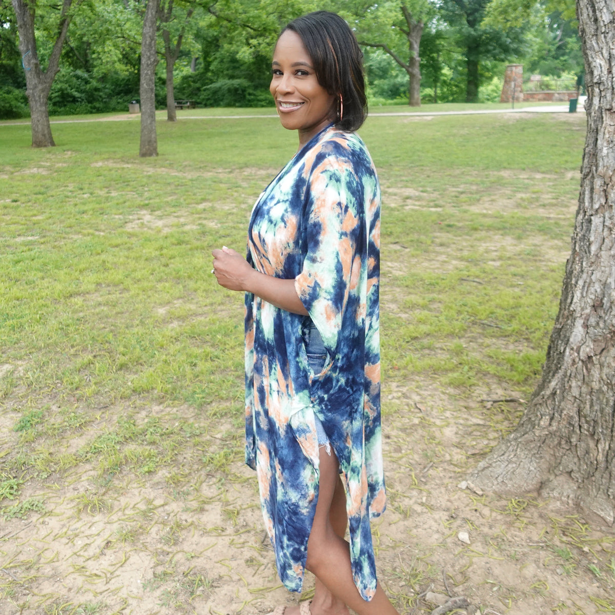 Paradise Watercolor Kimono