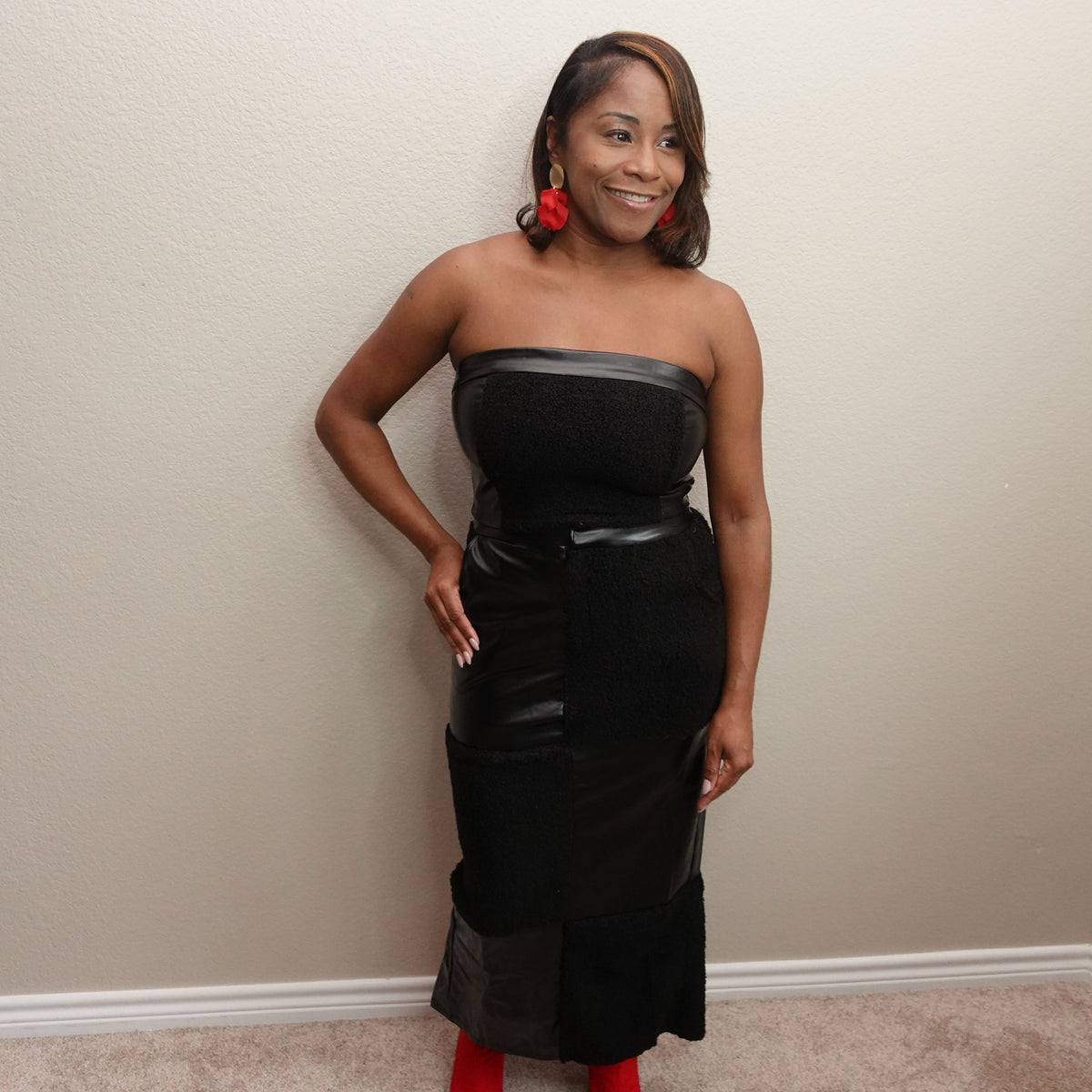 Tube Top Midi Skirt Set