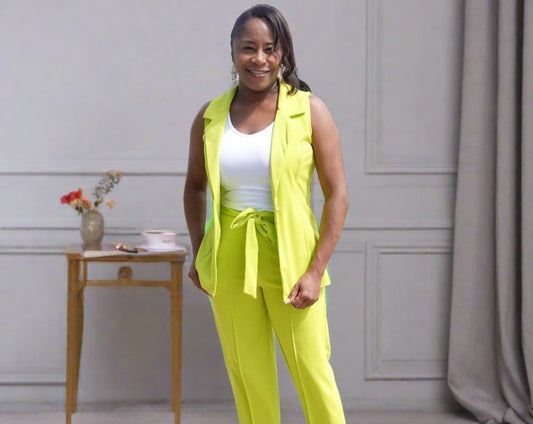 Classy Chic/ Vest and Pant Set