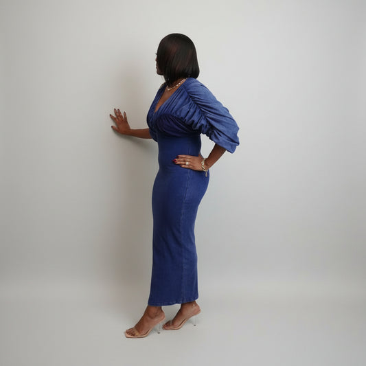 Mineral Wash/ Midi Dress