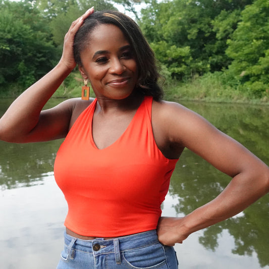 Red Lane Crisscross Top