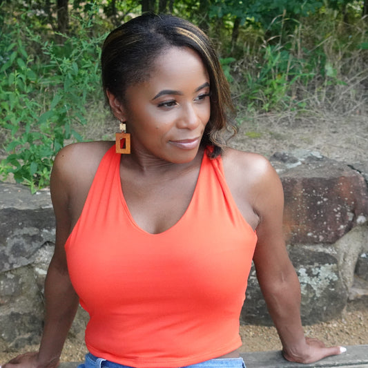 Red Lane Crisscross Top