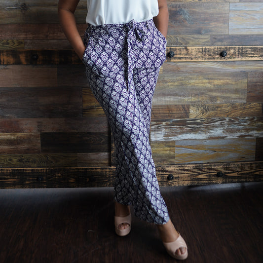 Boho Printed Wide Leg Pant