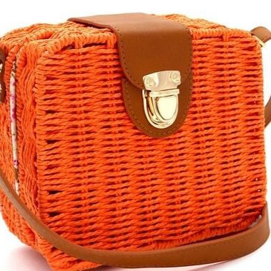Rattan Crossbody Bag