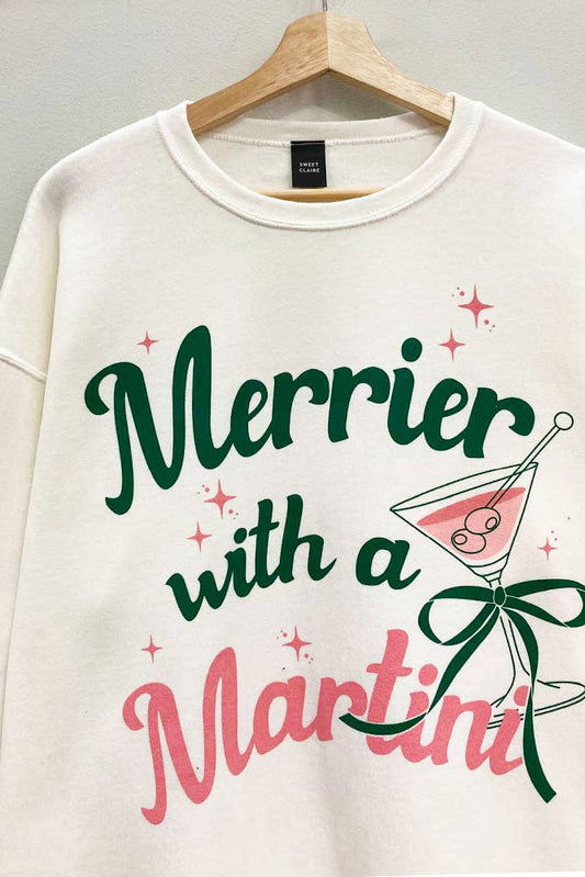 Merry Martini Christmas Sweatshirt