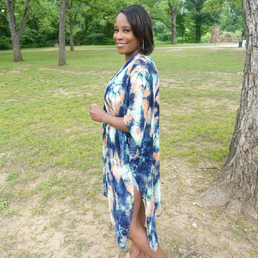 Paradise Watercolor Kimono