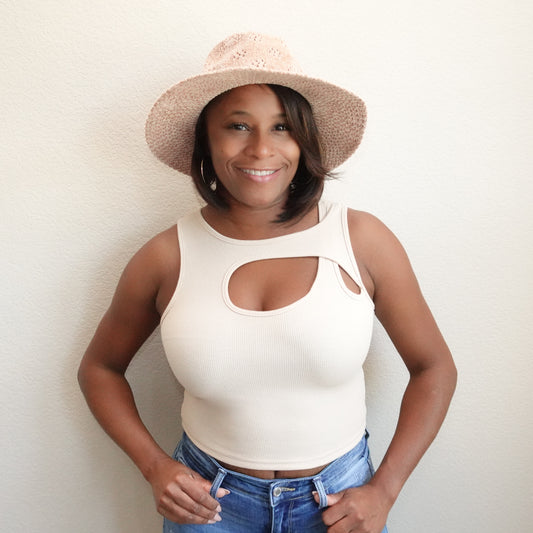 Asymmetrical Shoulder Cropped Top