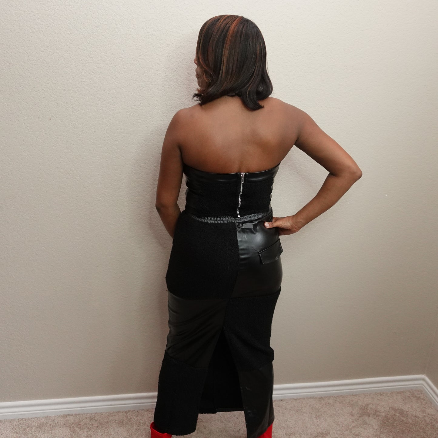 Tube Top Midi Skirt Set