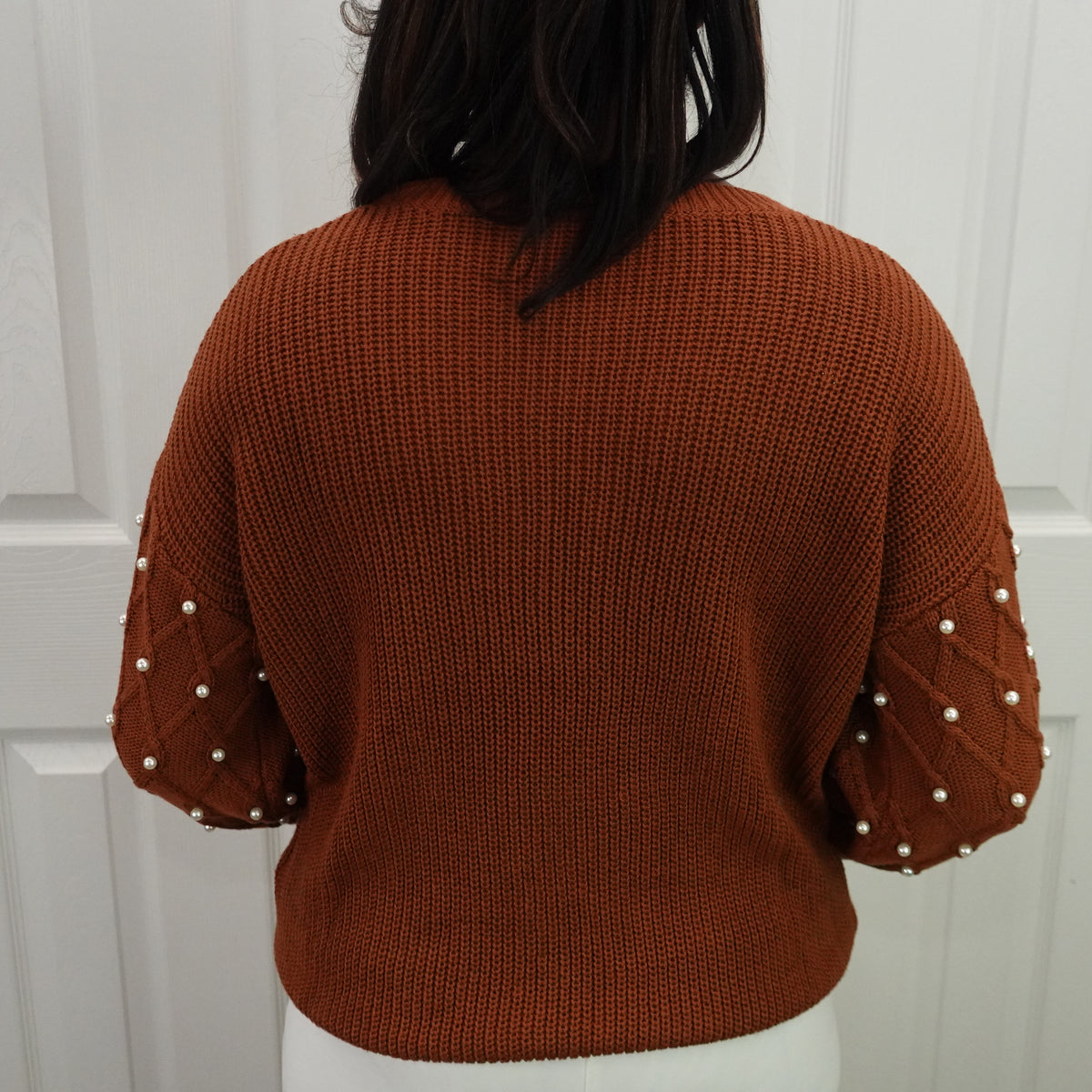 Pearl Beaded Sweater