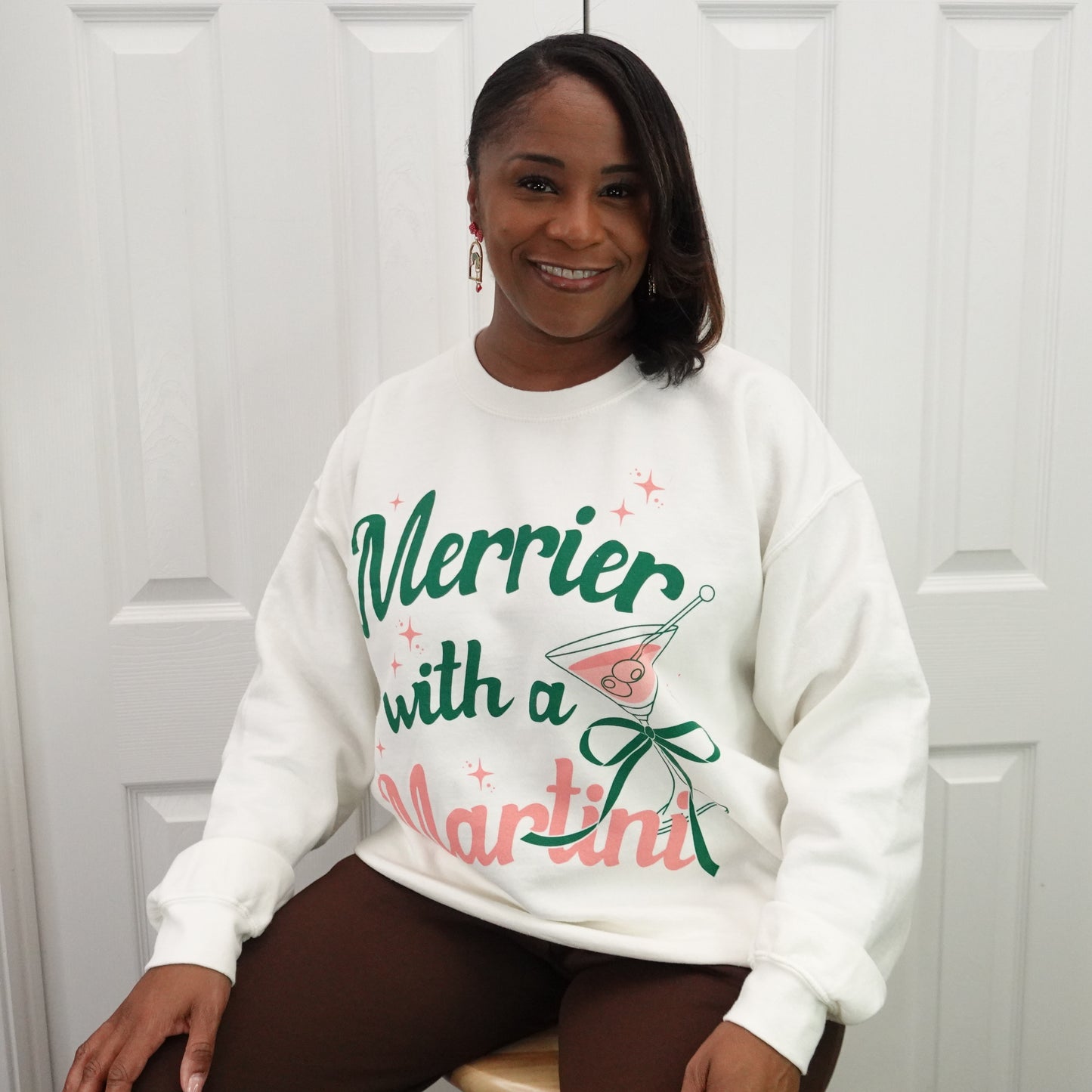 Merry Martini Christmas Sweatshirt
