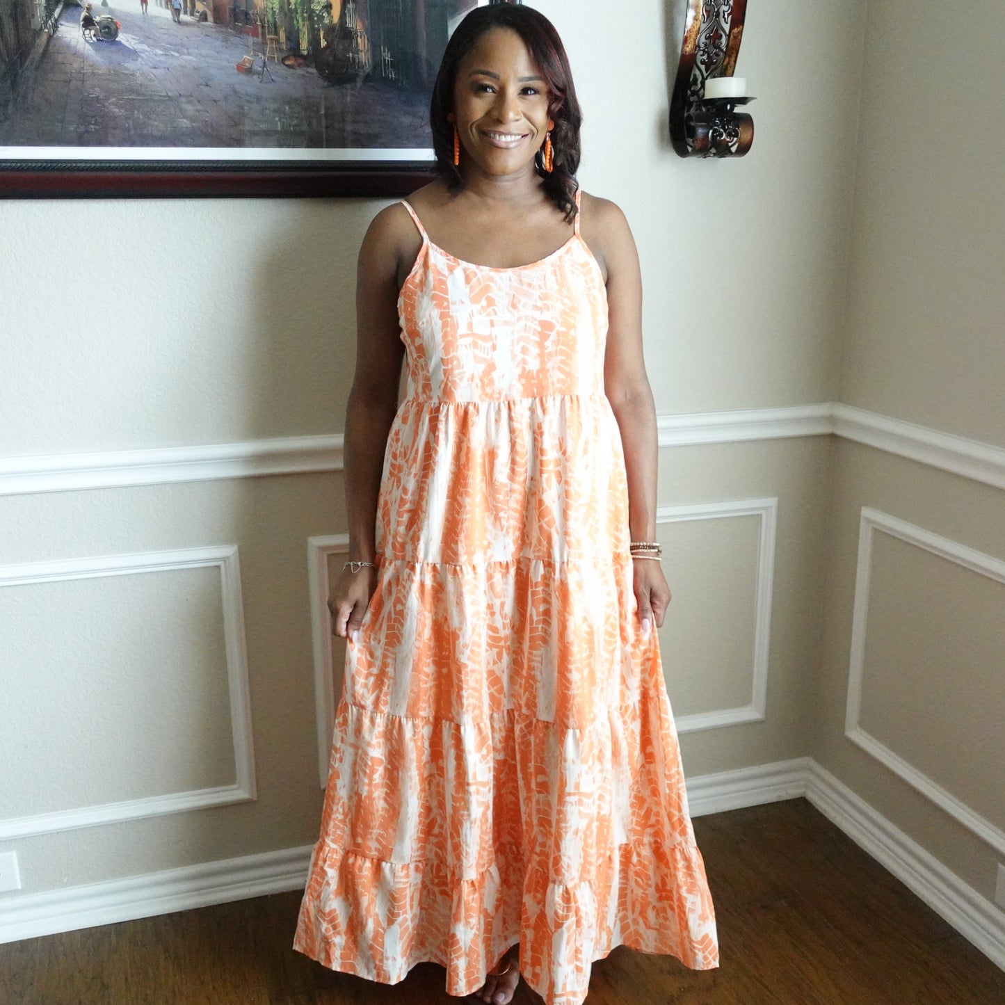 Printed Sleeveless Sundress