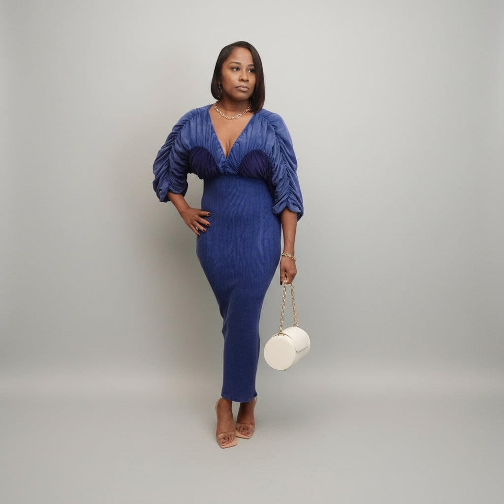 Mineral Wash/ Midi Dress