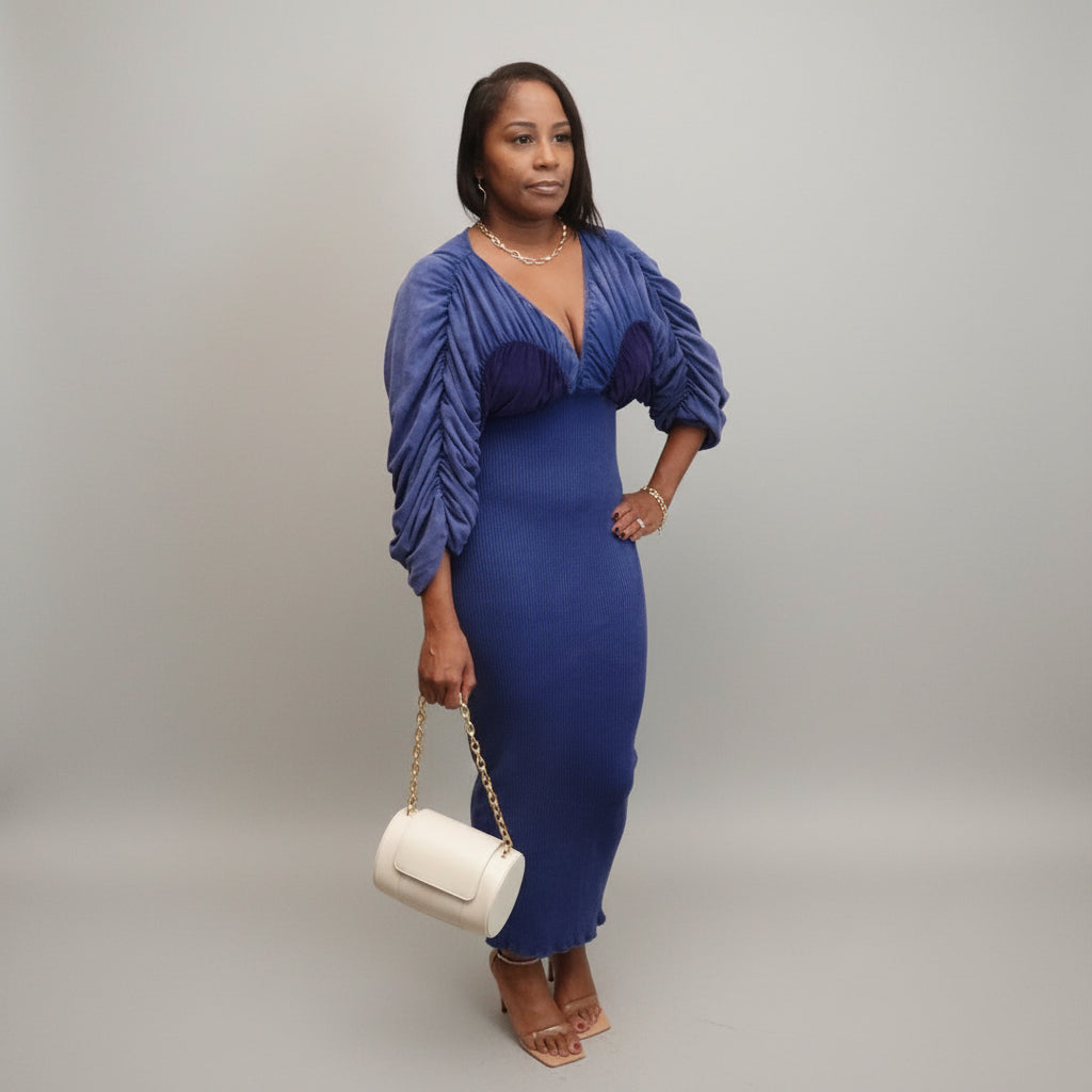 Mineral Wash/ Midi Dress