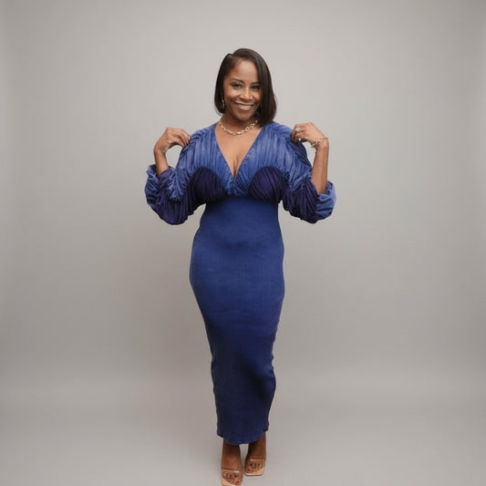 Mineral Wash/ Midi Dress