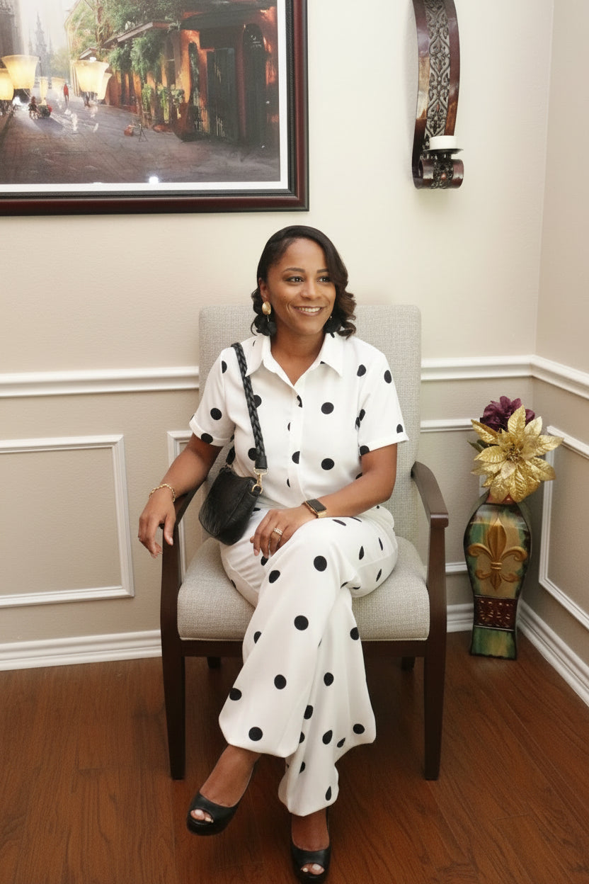 Polka Dot Pant Set