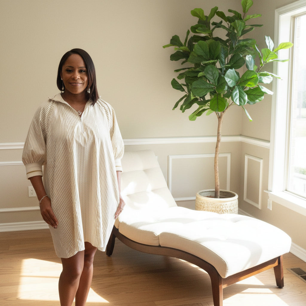 On The Go/Puff Sleeve Casual Dress