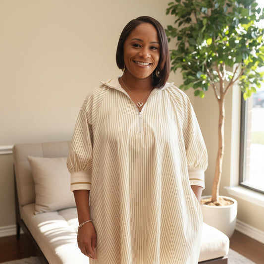 On The Go/Puff Sleeve Casual Dress