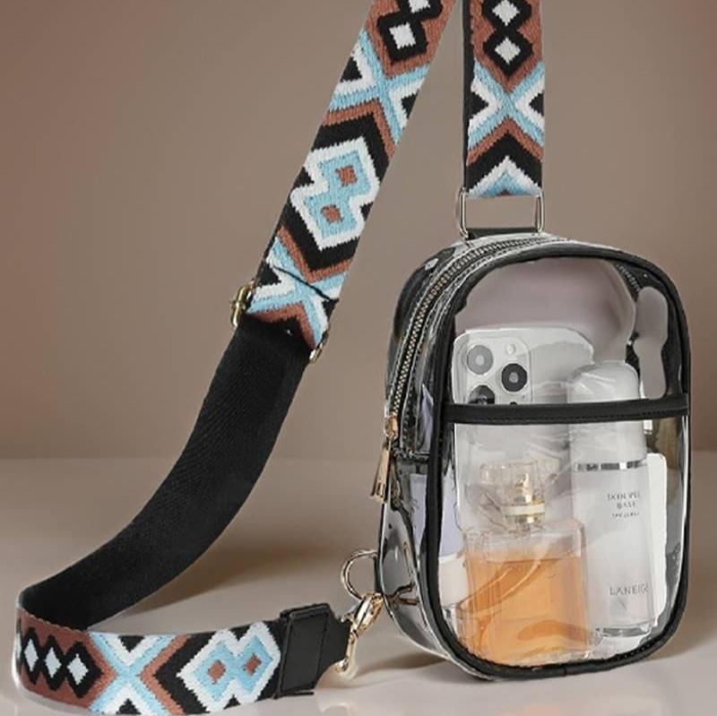 Clear Sling Bag With Guitar Strap