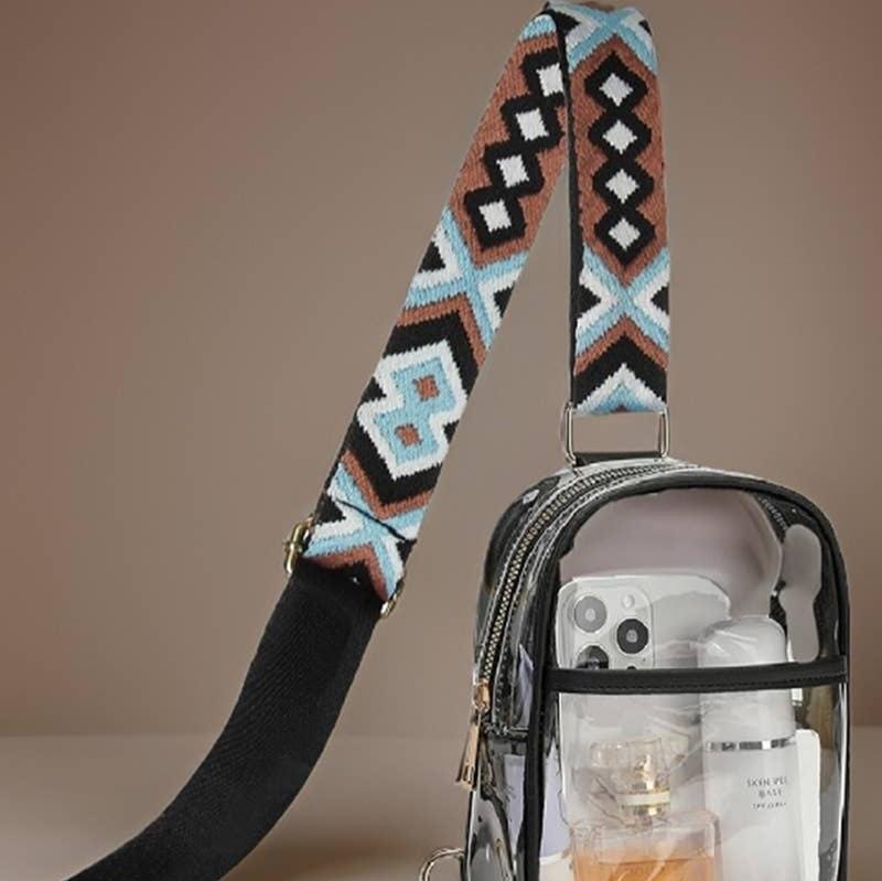 Clear Sling Bag With Guitar Strap