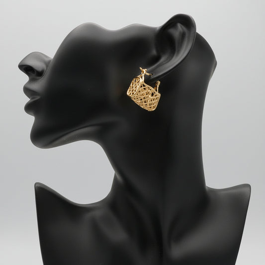 Gold Purse Earring
