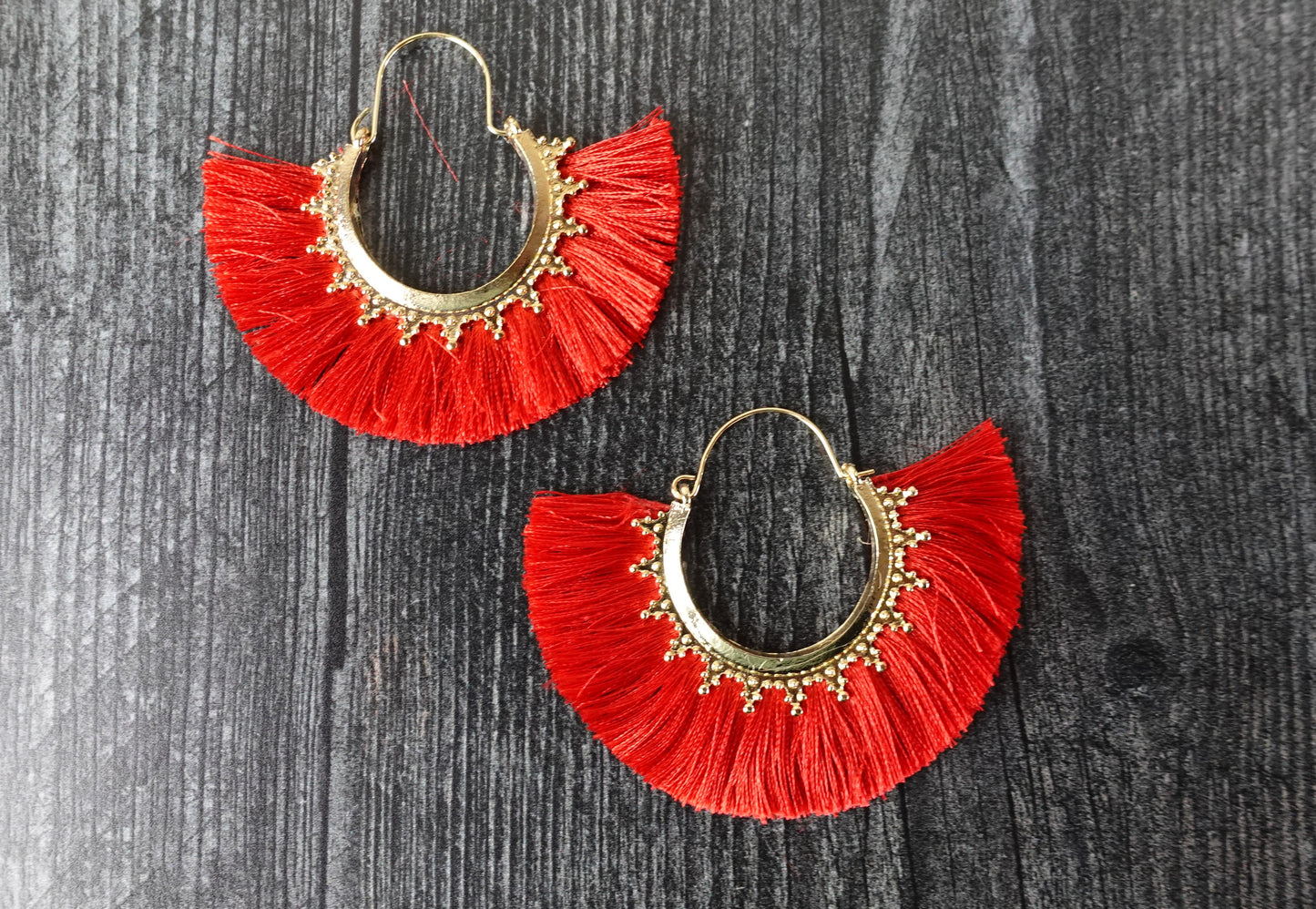 Black Tassel Earring