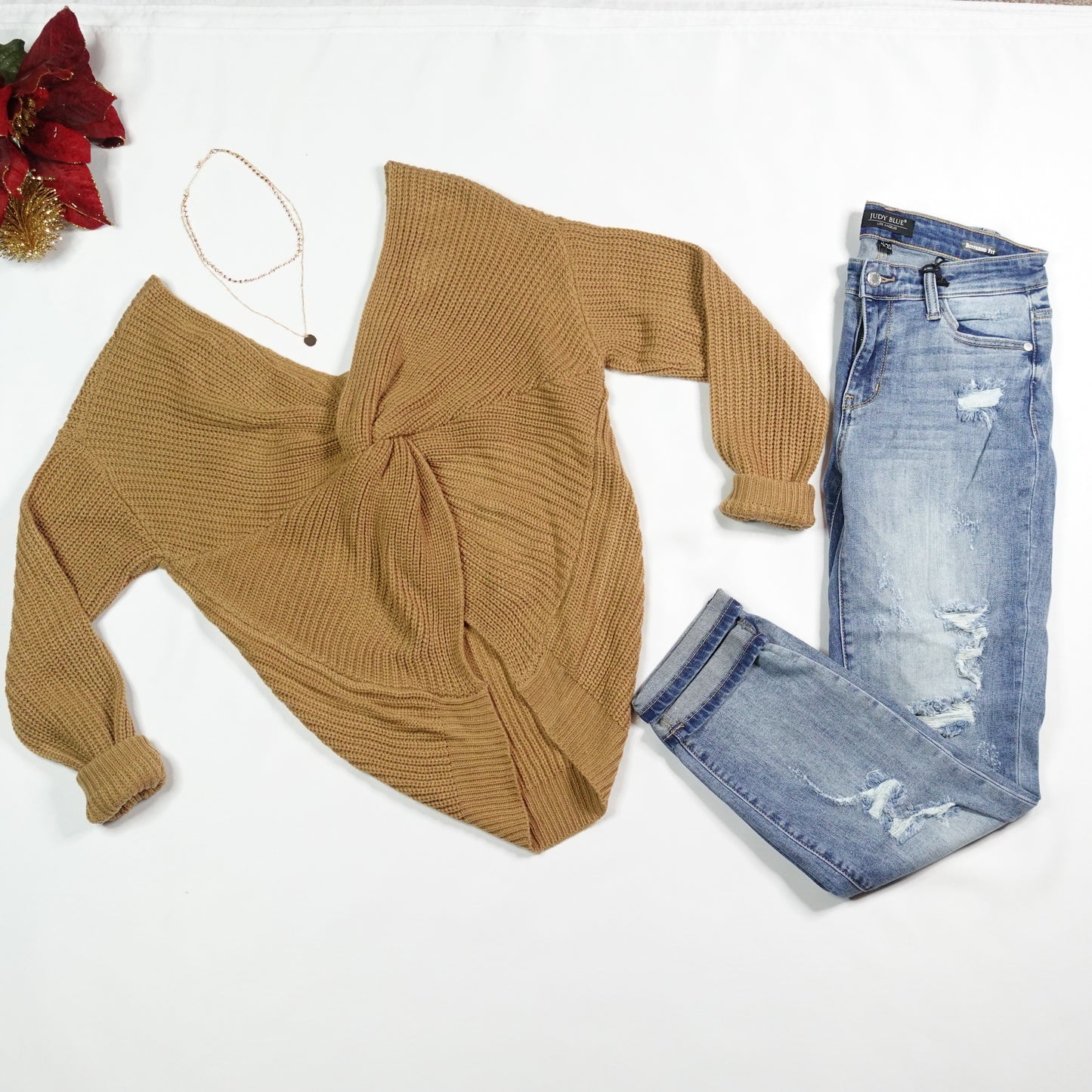 Twisted Back Sweater