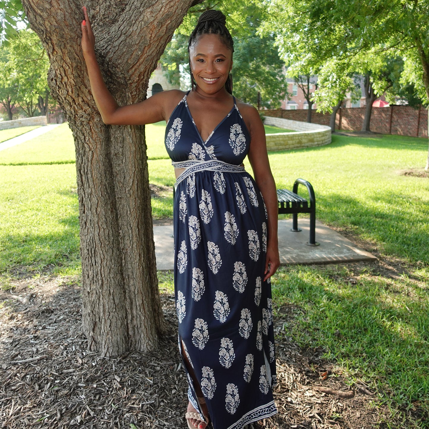 Show Off Cut Out Maxi Dress