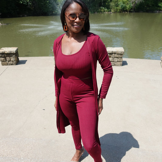 Ribbed 3 Piece Set