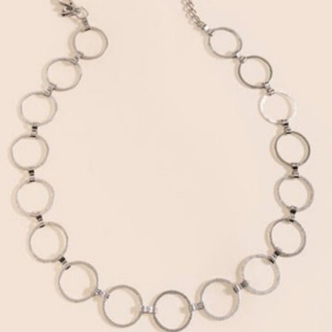 Silver Circle Chain Belt