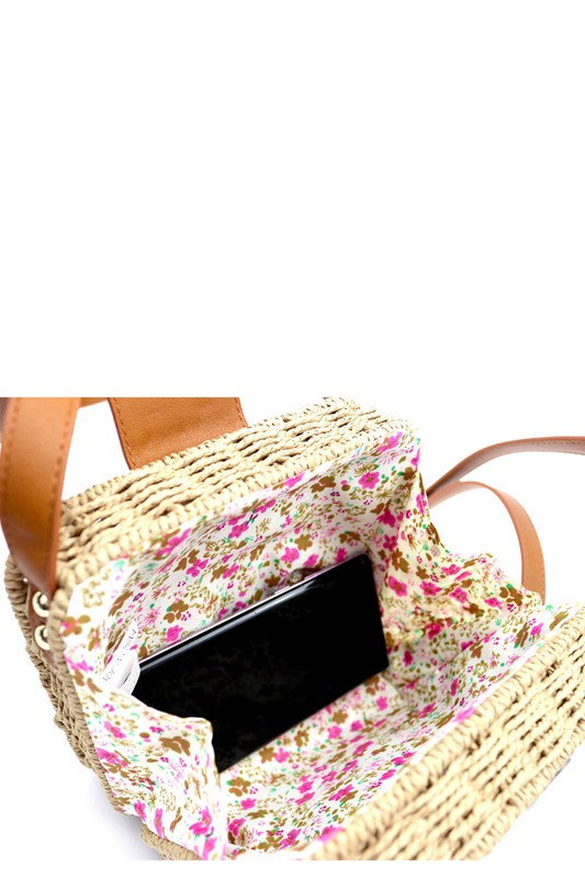 Rattan Crossbody Bag